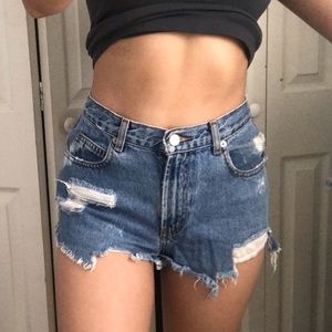 Vintage Calvin Klein cutoff denim shorts